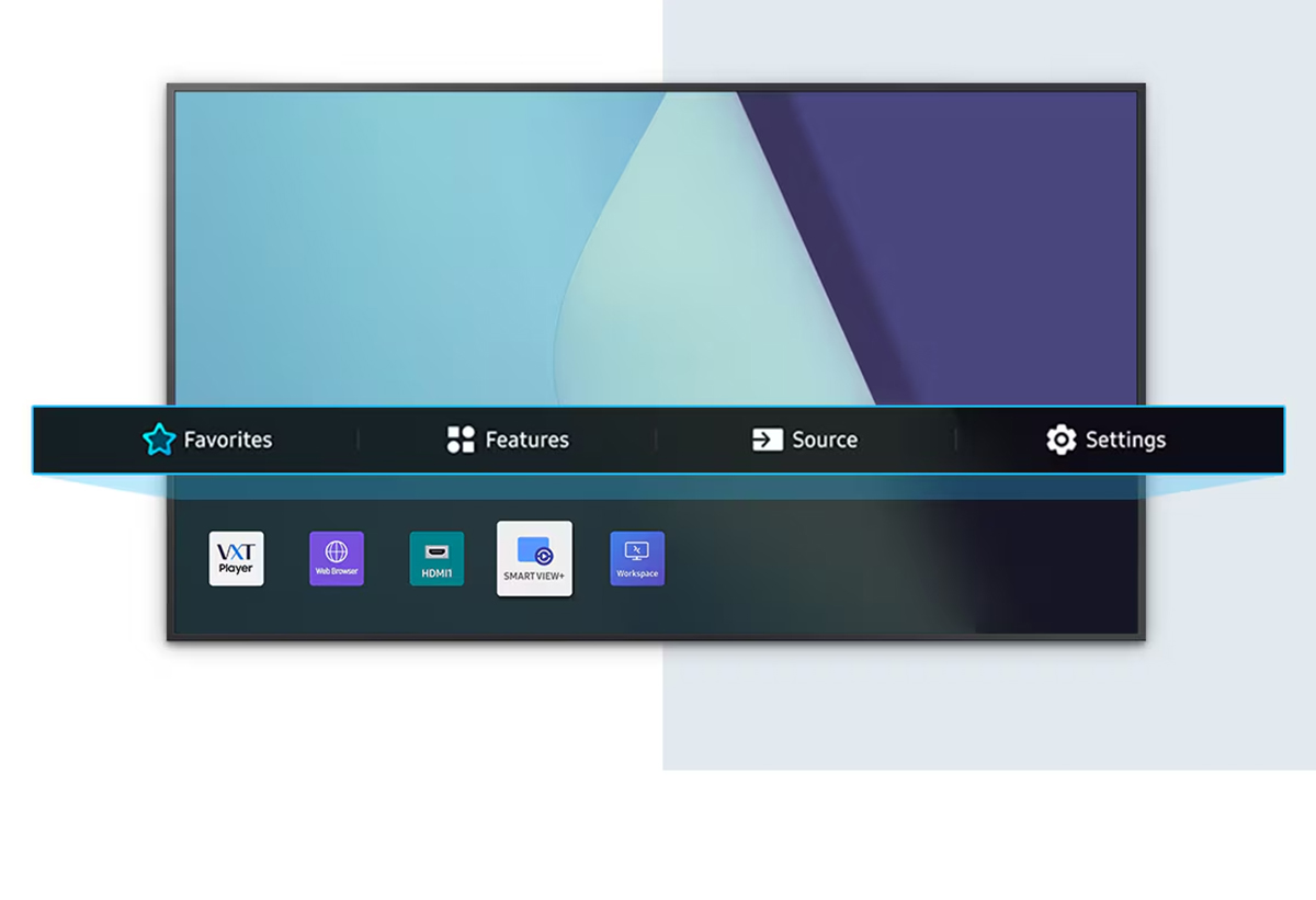 Απεικονίζεται η κεντρική οθόνη.